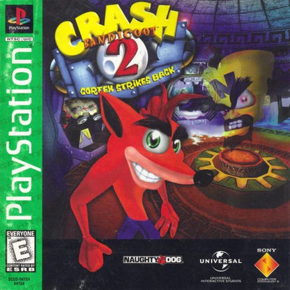 Cover art for Crash Bandicoot 2: Cortex Strikes Back [Greatest Hits] – PlayStation 1 (PS1) retro video game