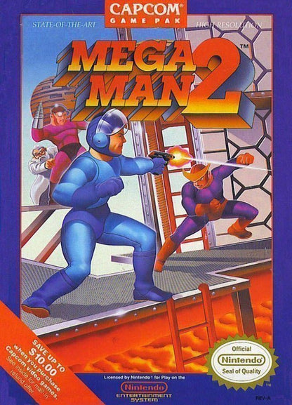 Mega Man 2 cover art for Nintendo Entertainment System (NES) video game