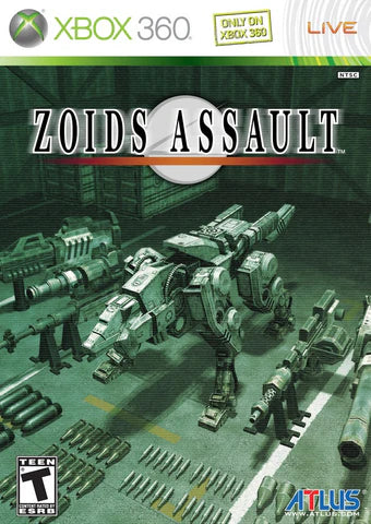 Zoids Assault cover art for Xbox 360 (X360) tactical strategy mecha video game