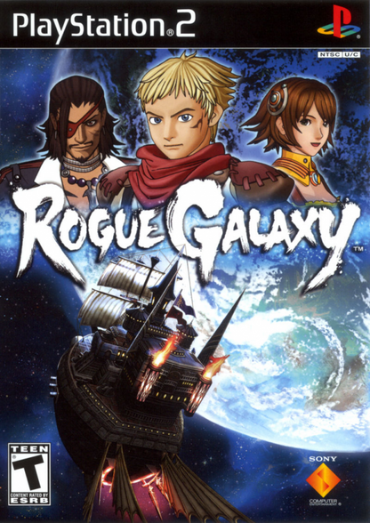 Rogue Galaxy PS2 PlayStation 2 action RPG role playing game retro video game cover art