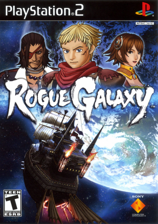 Rogue Galaxy PS2 PlayStation 2 action RPG role playing game retro video game cover art
