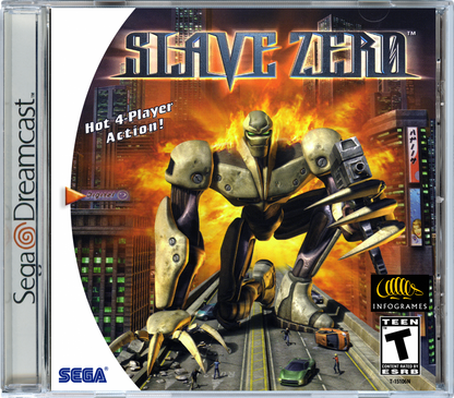 Slave Zero Sega Dreamcast retro video game third person shooter cover art
