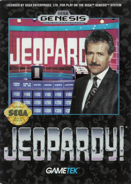 Jeopardy cover art for Sega Genesis (GEN) video game