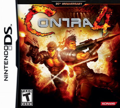 Contra 4 cover art for Nintendo DS (DS) run-and-gun action video game