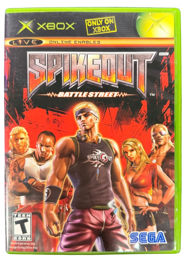 Spikeout Battle Street Xbox retro video game arcade fighting action featuring intense street battles martial arts combat multiple characters fast paced gameplay challenging enemies classic arcade style action Xbox gaming experience collectible game collection appeal cover art
