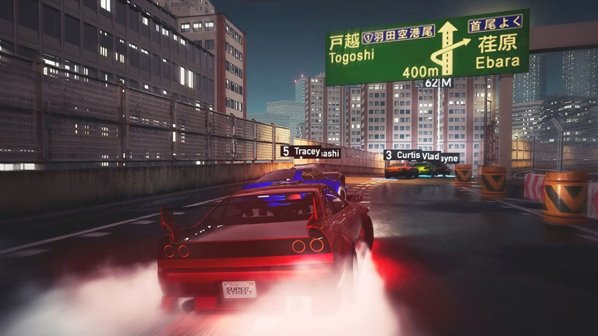 Super Street Racer Nintendo Switch NS for racing video game fans featuring high speed street racing customizable cars performance upgrades arcade style driving challenging tracks competitive events vehicle tuning and portable multiplayer action collectible gaming appeal racing gameplay