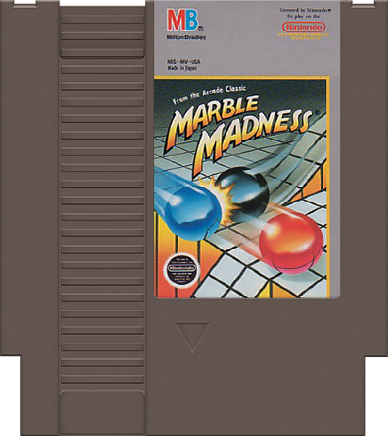 Marble Madness cartridge for Nintendo Entertainment System (NES) retro video game