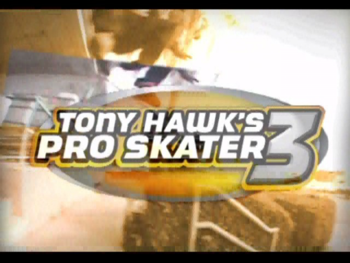 Tony Hawk's Pro Skater 3 home screen for Nintendo GameCube (GC) skateboarding sports video game