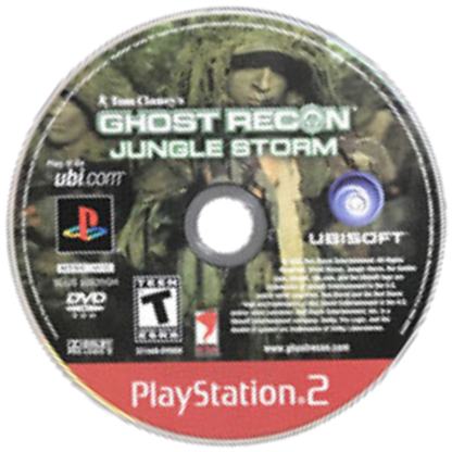 Tom Clancy's Ghost Recon Jungle Storm Greatest Hits PlayStation 2 PS2 for tactical military shooter video game fans featuring elite special forces missions stealth based combat squad commands realistic weapons jungle environments strategic planning multiplayer battles immersive military operations collectible gaming appeal disc