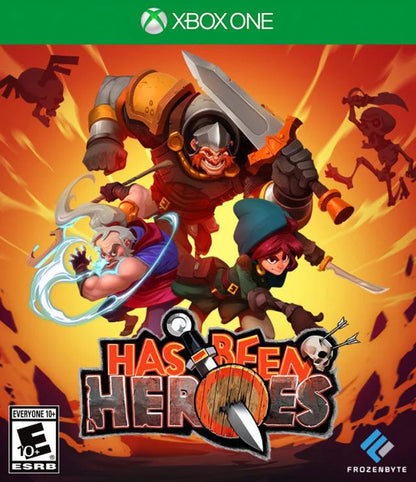 Has-Been Heroes cover art for Xbox One (XONE) roguelike action strategy video game