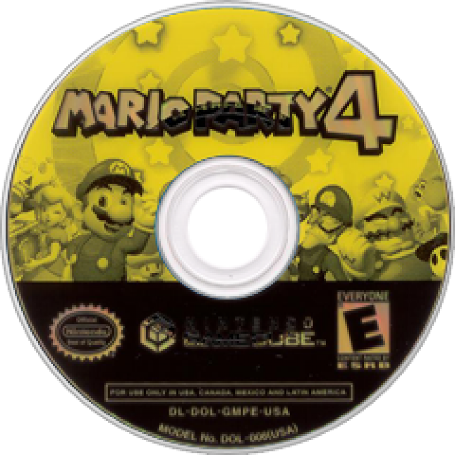 Mario Party 4 – GameCube (GC) disc Cover Art for Mario Party 4 GameCube Game