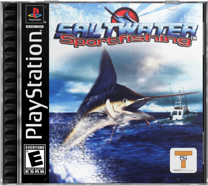 Saltwater Sport Fishing cover art for PlayStation 1 (PS1) fishing simulation video game
