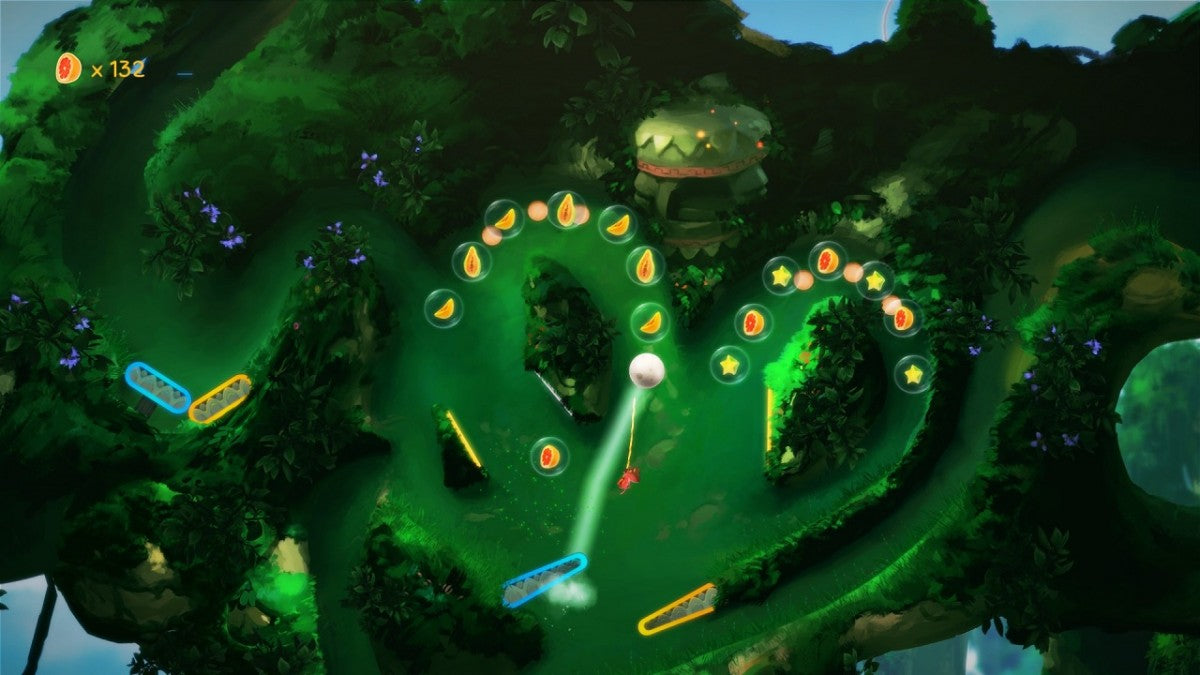 Yoku's Island Express Nintendo Switch inspired design featuring charming pinball platform adventure aesthetic vibrant tropical island exploration unique physics based gameplay colorful characters whimsical quests open world discovery and family friendly fun presentation gameplay