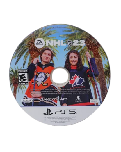  NHL 23 – PlayStation 5 (PS5) Disc cover front Art for this Playstation 5 Video game 