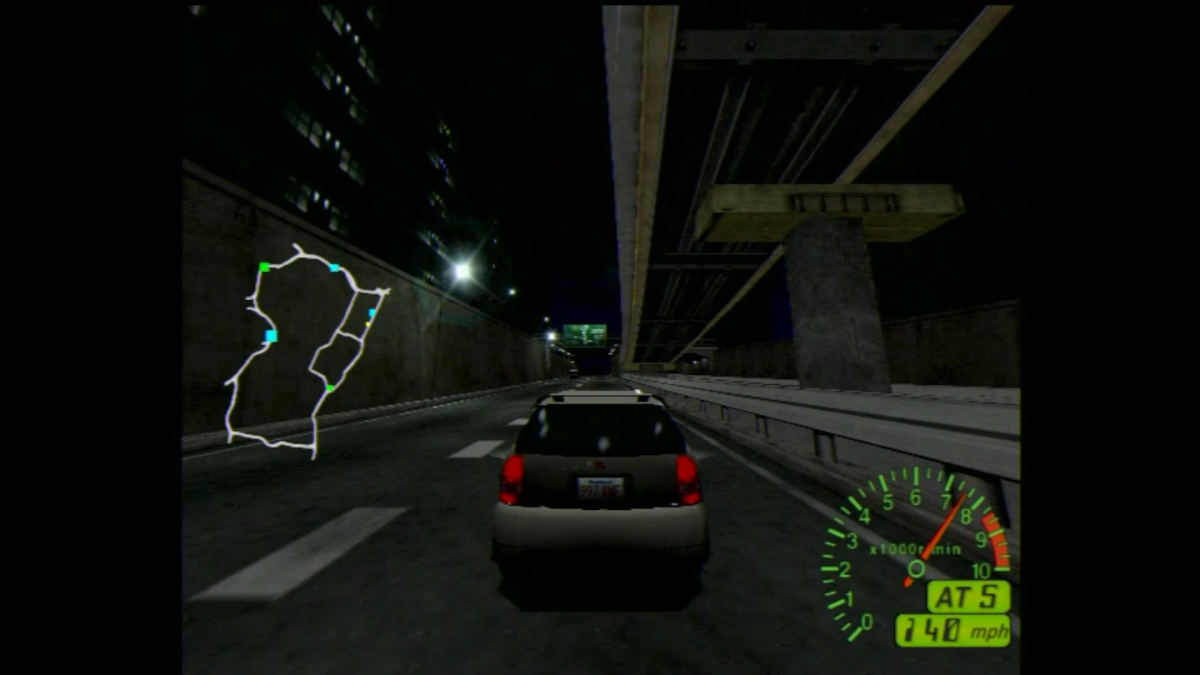Tokyo Xtreme Racer game for the Sega Dreamcast featuring highway street racing gameplay set in Tokyo with one on one rival battles car tuning progression and nighttime racing against named opponents across expressway routes gameplay