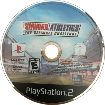Summer Athletics: The Ultimate Challenge – PlayStation 2 (PS2) video game disc, sports and track-and-field simulation.