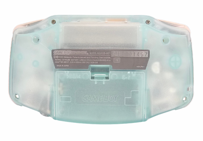 Nintendo Game Boy Advance GBA Handheld Console Glow in the Dark Green Scratch and Scuff Condition portable gaming system featuring glow in the dark green design classic Nintendo hardware handheld gaming experience retro video game system portable console collectible gaming setup and Nintendo collection appeal back