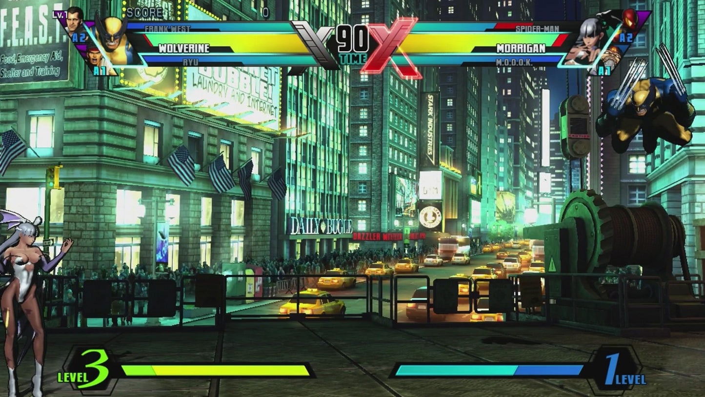 Ultimate Marvel vs. Capcom 3 gameplay for Xbox 360 (X360) crossover fighting video game