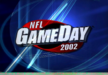 NFL GameDay 2002 – PlayStation 2 (PS2) American football sports video game title screen