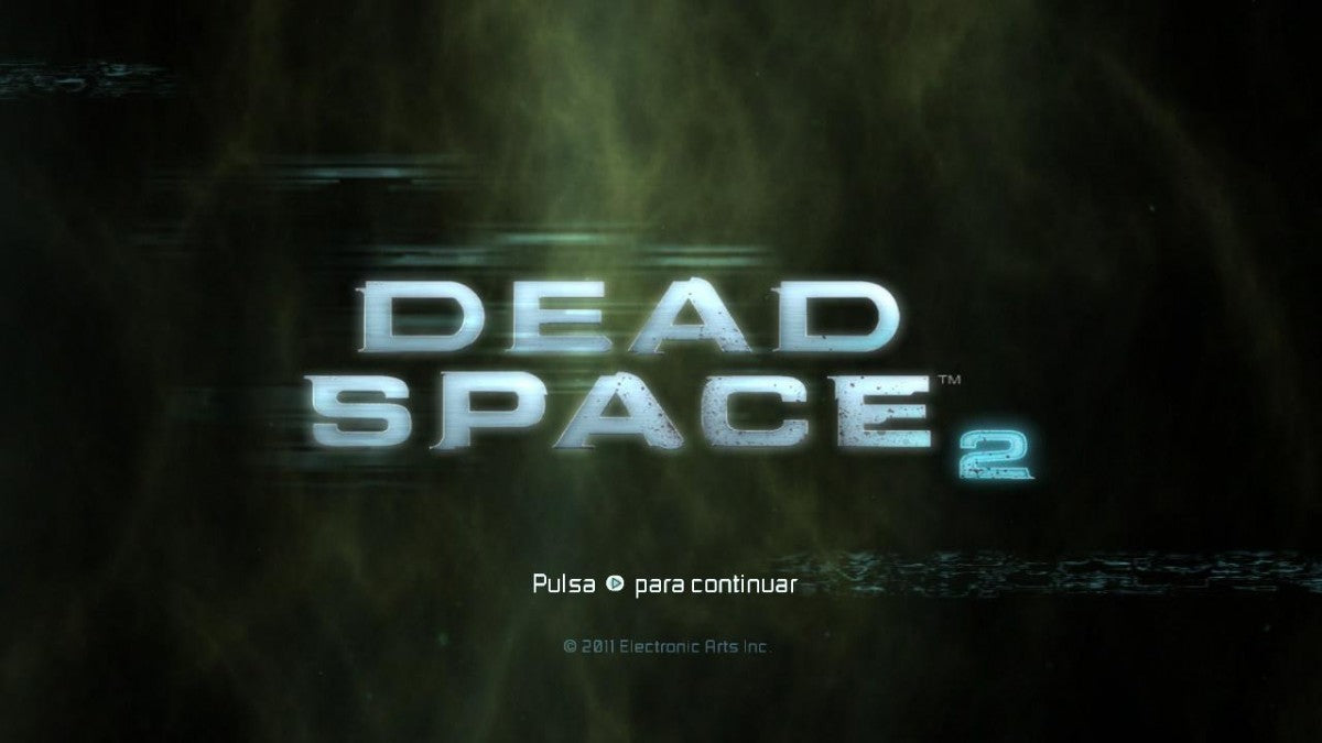 Dead Space 2 [Platinum Hits] start screen for Xbox 360 (X360) survival horror video game