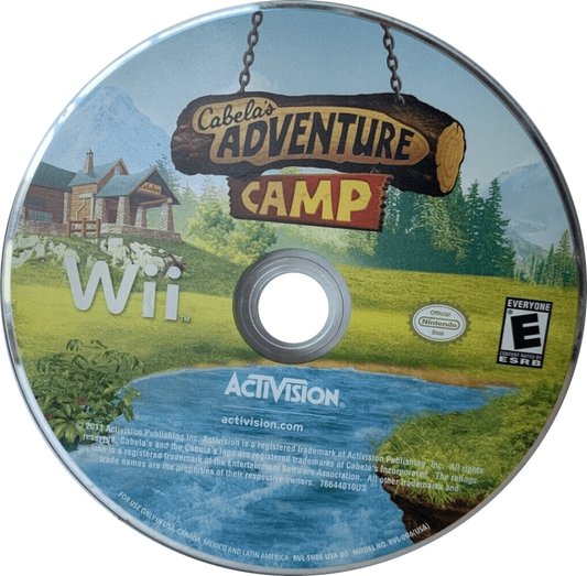 Cabela's Adventure Camp disc for Nintendo Wii (Wii) video game