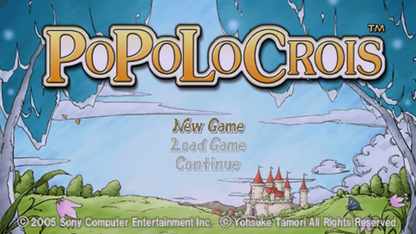 PoPoLoCrois – PlayStation Portable (PSP) title screen Art for this playstation portable psp game