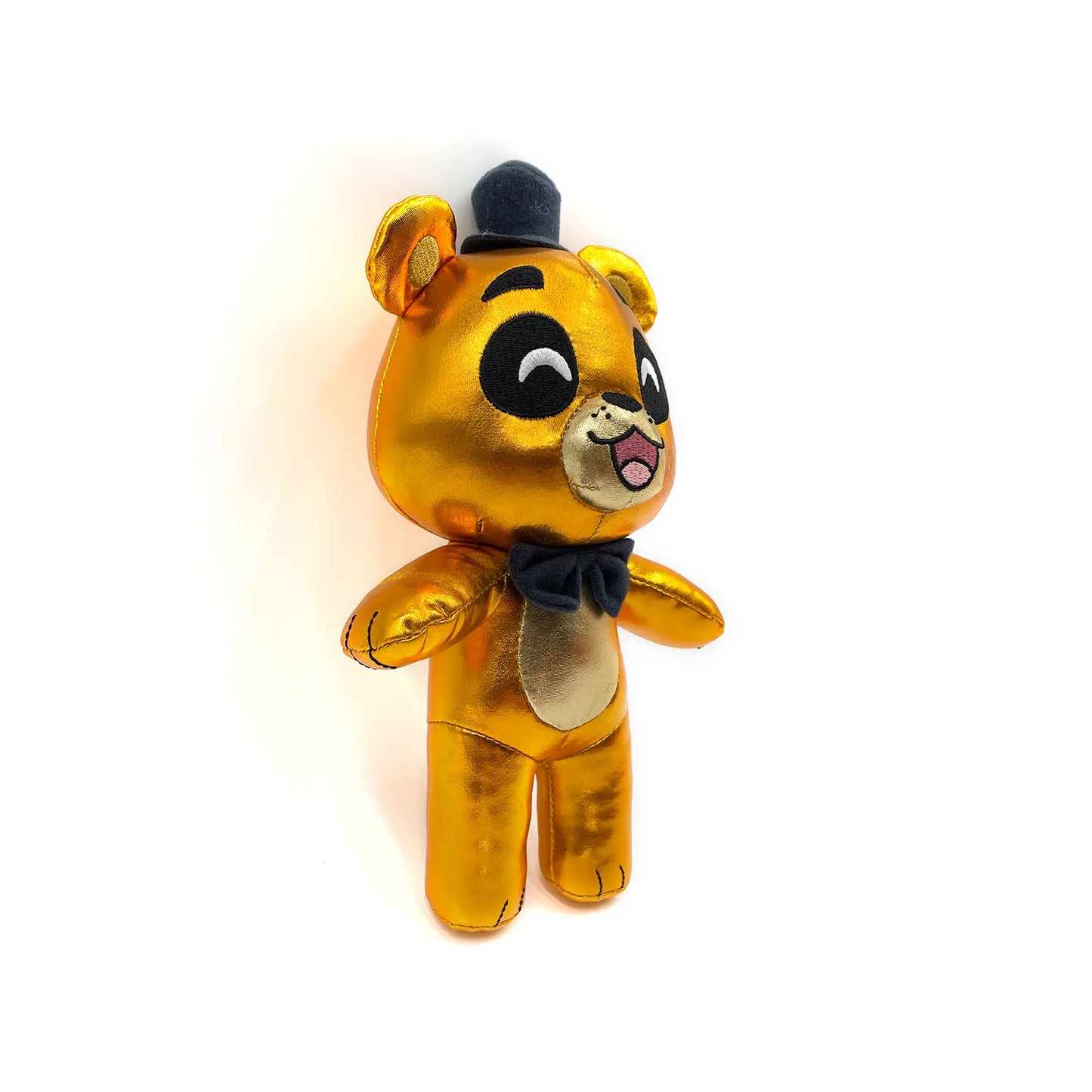 Five Nights at Freddy's Golden Freddy Chibi 9 inch plush toy featuring cute stylized character design soft stuffed collectible official FNAF merchandise and display plush for fans side view