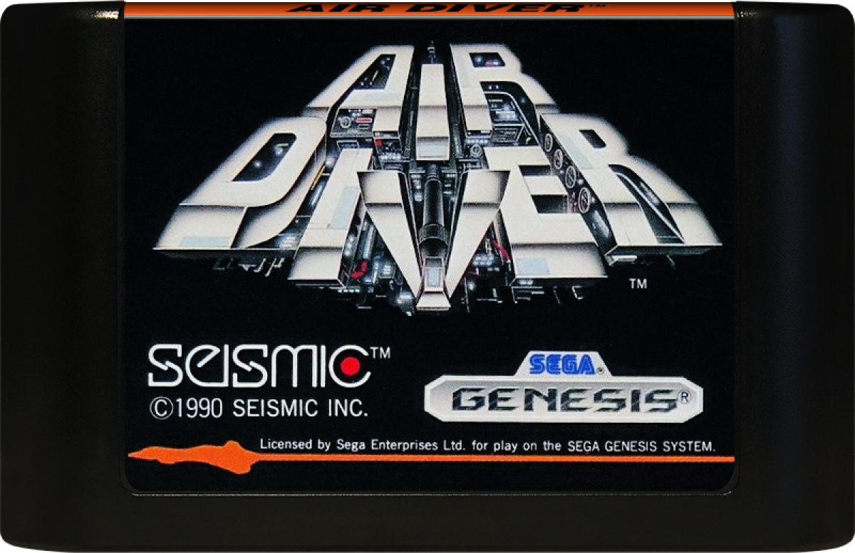Air Diver Sega Genesis retro video game combat flight simulator cartridge (1990)