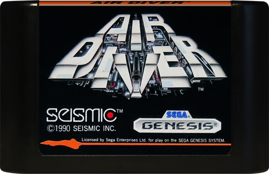 Air Diver Sega Genesis retro video game combat flight simulator cartridge (1990)