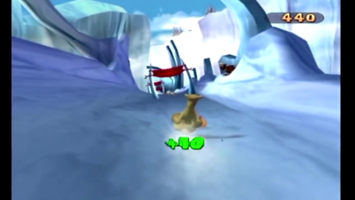 Ice Age 2 The Meltdown GameCube GC video game, action adventure, platformer gameplay, animated movie tie-in, family-friendly, Nintendo GameCube title gameplay screenshot