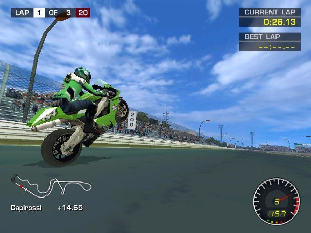 Moto GP 2 PlayStation 2 (PS2) motorcycle racing video game gameplay