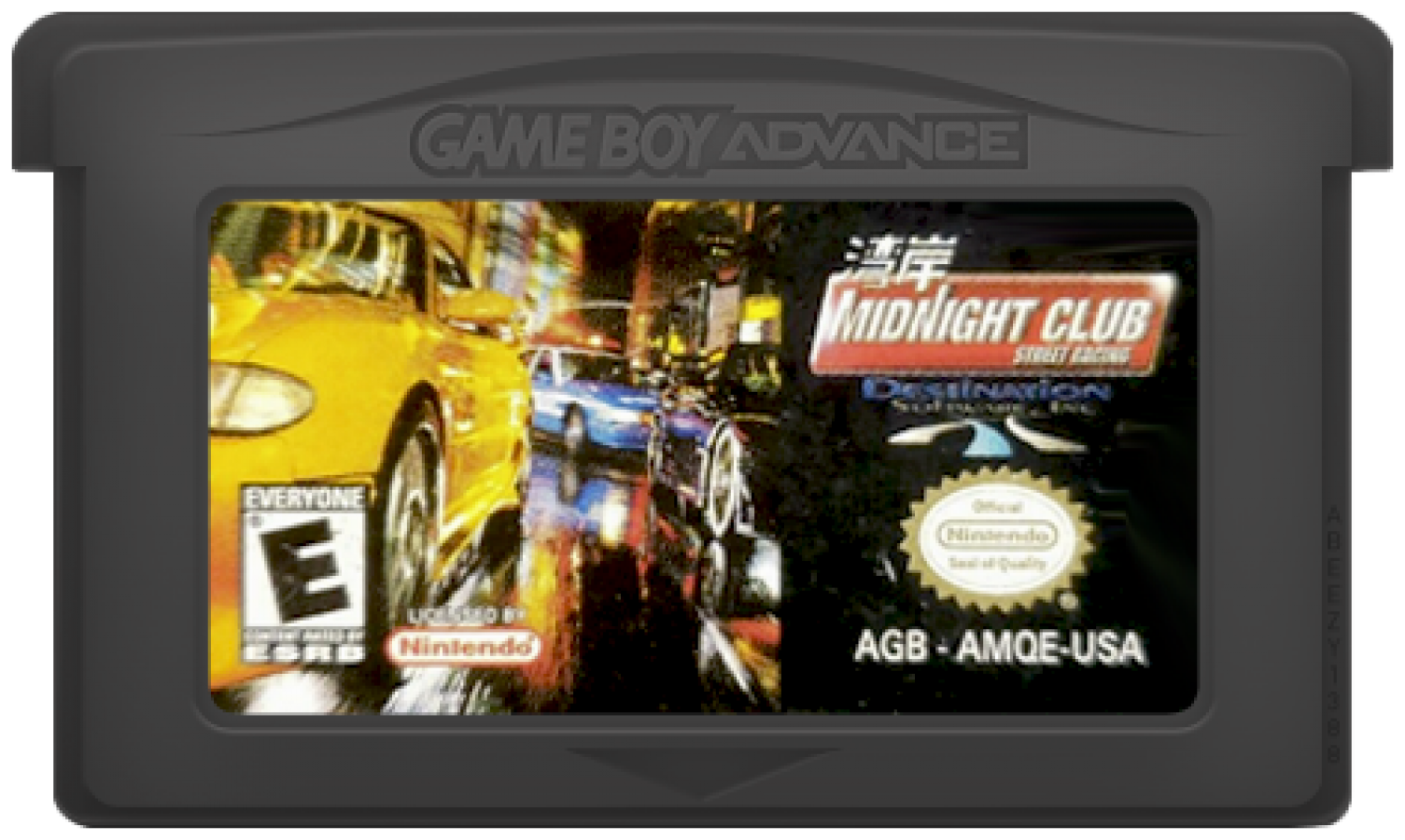 Midnight Club Street Racing Game Boy Advance cartridge for retro video game featuring open world street racing gameplay illegal urban racing fast paced arcade driving car customization night city environments and portable handheld racing action on the GBA system