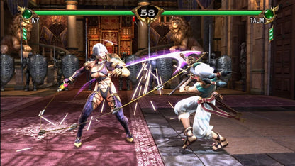 Soulcalibur IV Platinum Hits Xbox 360 video game featuring 3D fighting gameplay iconic warriors weapon based combat arcade action character battles special attacks and competitive gameplay Xbox 360 retro video game collection collectible gaming appeal gameplay