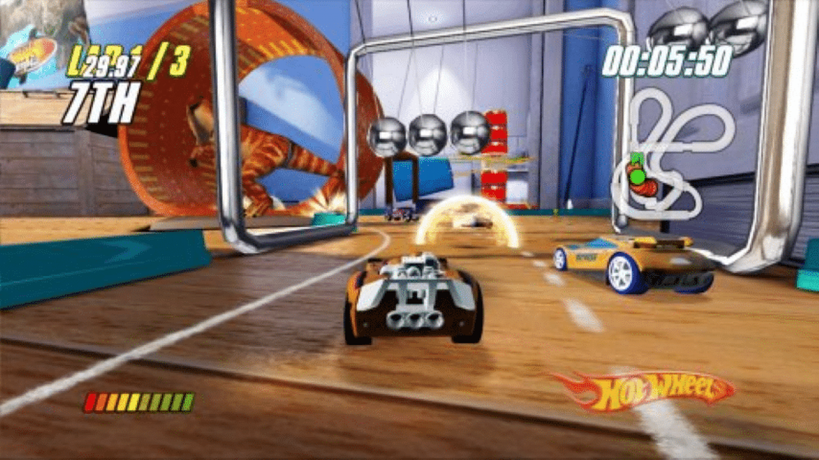 Hot Wheels: Beat That gameplay for Nintendo DS video game, arcade racing, toy car combat, fast-paced action, handheld console title