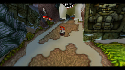 Crash Bandicoot 2 Cortex Strikes Back PlayStation PS1 for platformer video game fans featuring classic 3D platforming gameplay colorful environments challenging levels spin attacks jumping obstacles collectible gems Wumpa fruit adventures iconic Crash Bandicoot action classic PlayStation gaming collectible appeal gameplay