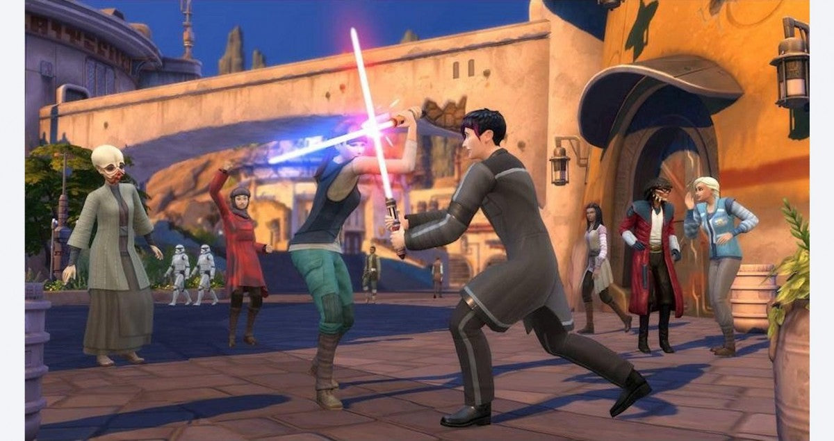 The Sims 4 & Star Wars [Bundle] – Xbox One (XONE) gameplay for life simulation and sci-fi adventure video game collection