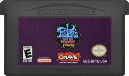 Foster's Home for Imaginary Friends Game Boy Advance GBA for retro video game enthusiasts featuring action platforming gameplay Cartoon Network inspired adventure colorful levels puzzle solving imaginative characters handheld gaming fun and collectible gaming appeal cartridge