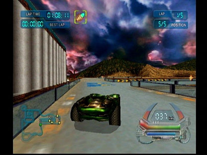POD Speedzone Sega Dreamcast retro video game futuristic racing gameplay