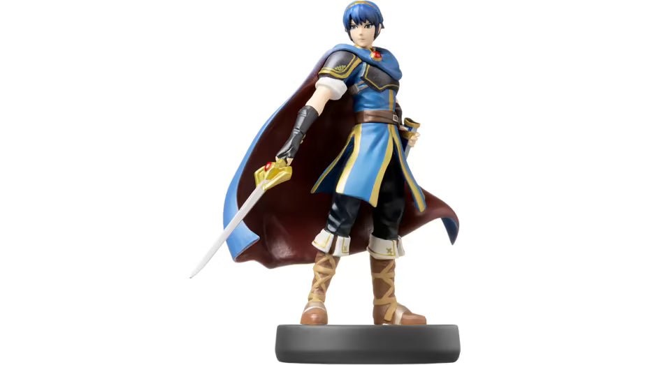 Marth Super Smash Bros series amiibo figure Fire Emblem hero with Falchion sword training compatible loose figure good condition