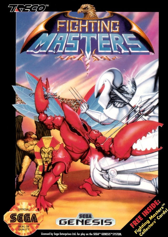 Fighting Masters Sega Genesis retro video game fighting game cover art (1991)