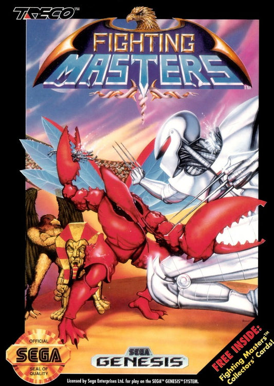 Fighting Masters Sega Genesis retro video game fighting game cover art (1991)