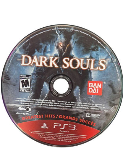 Dark Souls Greatest Hits PlayStation 3 PS3 for retro video game enthusiasts featuring action role playing gameplay challenging combat dark fantasy world exploration intricate level design memorable boss battles character progression and collectible gaming appeal disc