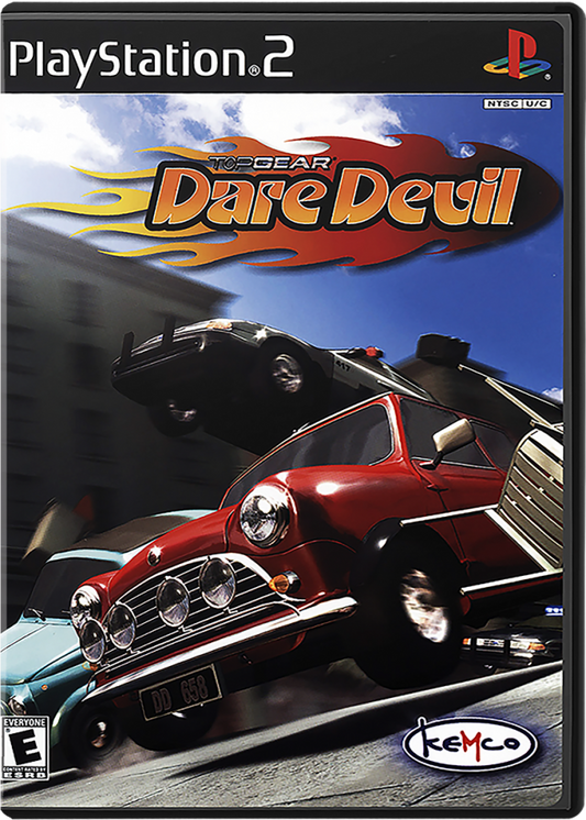 Top Gear: Dare Devil – PlayStation 2 (PS2) video game cover image, arcade stunt racing.