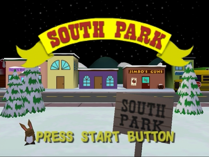 South Park title screen for Nintendo 64 (N64) video game