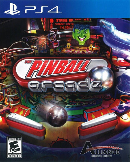 The Pinball Arcade – PlayStation 4 (PS4) video game cover image, pinball simulation game