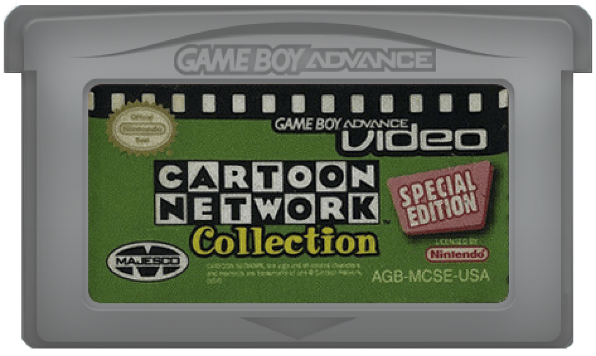 GBA Video Cartoon Network Collection Special Edition Nintendo Game Boy Advance GBA for animated cartoon entertainment retro video game fans featuring Cartoon Network episodes portable video playback classic television favorites handheld media collection nostalgic entertainment collectible gaming appeal cartridge