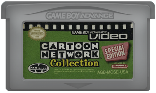 GBA Video Cartoon Network Collection Special Edition Nintendo Game Boy Advance GBA for animated cartoon entertainment retro video game fans featuring Cartoon Network episodes portable video playback classic television favorites handheld media collection nostalgic entertainment collectible gaming appeal cartridge