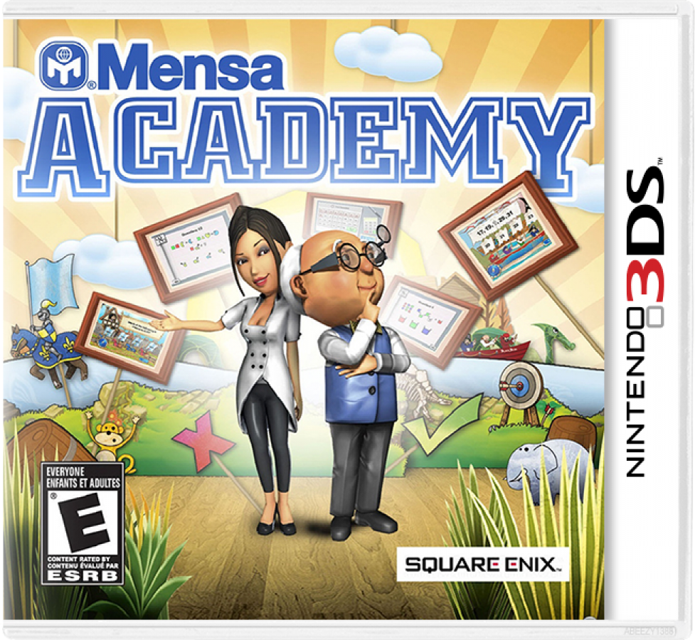 American Mensa Academy cover art for Nintendo 3DS (3DS) educational puzzle video game
