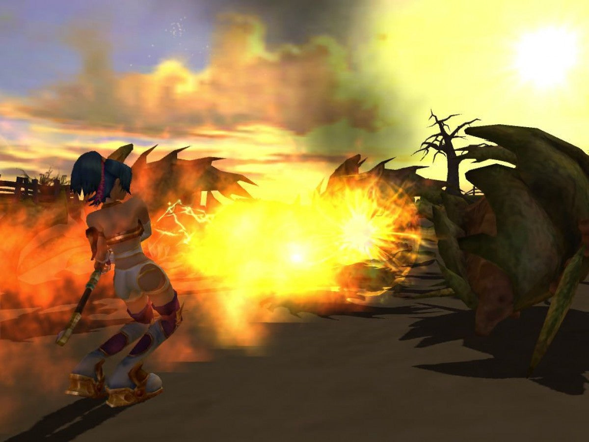Sudeki Xbox game featuring action RPG combat, character switching gameplay, and an epic fantasy adventure storyline gameplay