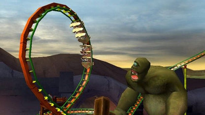 Thrillville – PlayStation 2 (PS2) video game gameplay, theme park management and simulation.